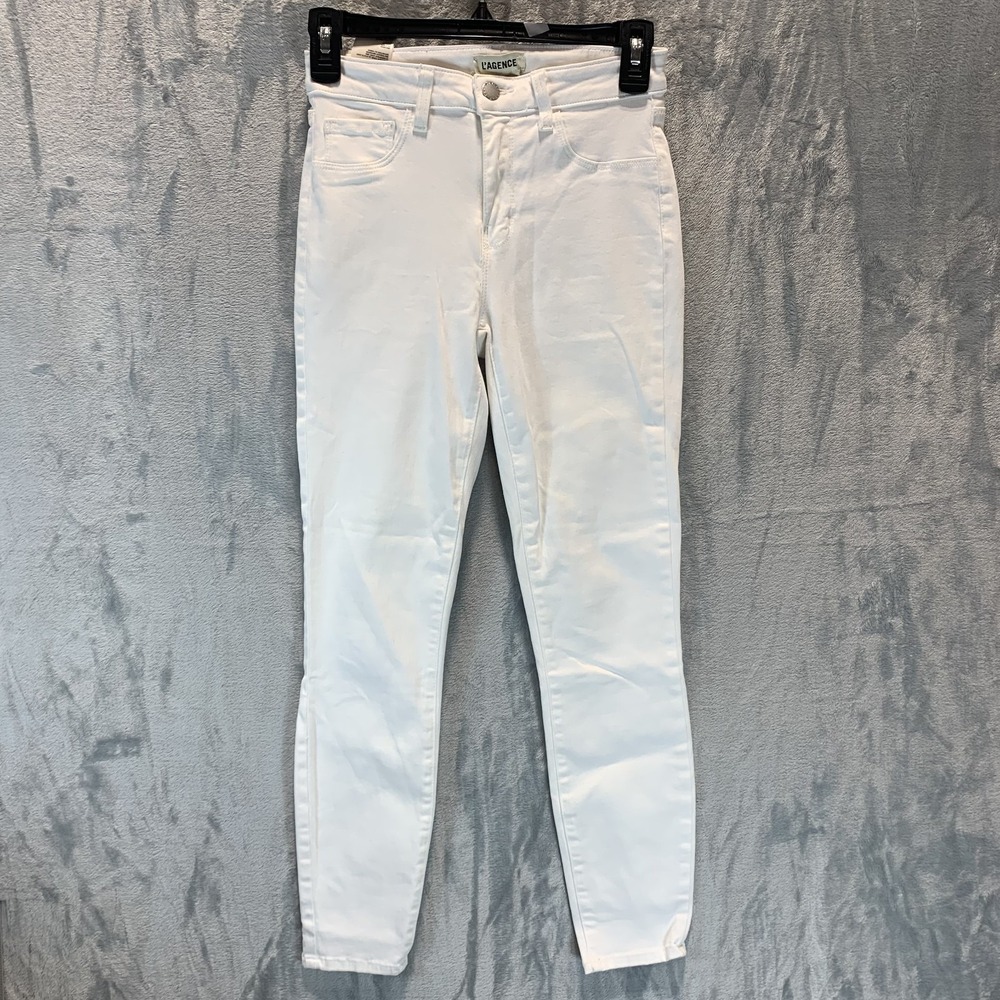 L'Agence Women's‎ Jeans 25 White Skinny High Rise